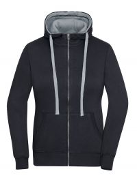 Damen Zip-Jacke Schwarz